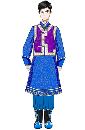 校園舞蹈演出服裝兒童蒙古族演出服裝定制