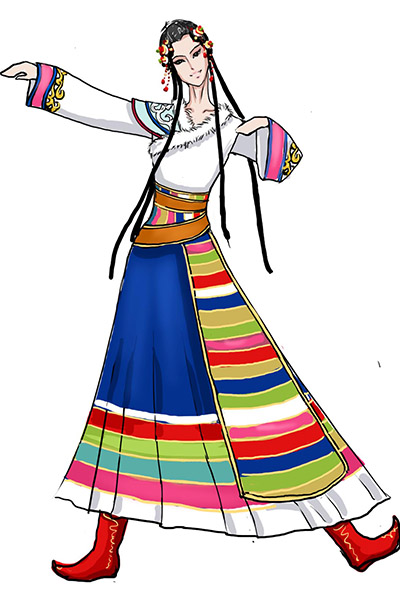 藏族演出服裝設計供應商廠家直銷